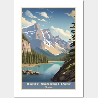 Banff National Park Travel Poster Posters and Art